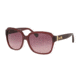 Coach L1602 HC8185 Sunglasses 5396G2-58 - Milky Black Cherry/Amaranth Sig C Frame, Burgundy Gradient Lenses