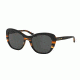 Coach L1631 HC8204 Sunglasses 544380-52 - Black Tort Gltr Varsity Stripe Frame, Dark Grey Solid Lenses