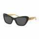 Coach L1632 HC8205 Single Vision Prescription Sunglasses HC8205-544880-56 - Lens Diameter 56 mm, Frame Color Black Amber