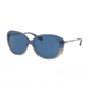 Coach L1651 HC8215 Single Vision Prescription Sunglasses HC8215-548980-57 - Lens Diameter 57 mm, Frame Color Denim Taupe Glitter Gradient