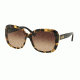 Coach L559 HC8158F Sunglasses 532413-58 - Dark Vintage Tortoise/ Black Frame, Dark Brown Gradient Lenses