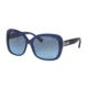 Coach L559 HC8158F Sunglasses 539717-58 - Milky Navy/Milky Navy Sig C Frame, Grey Blue Gradient Lenses