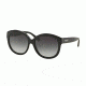 Coach L561 HC8159F Sunglasses 500211-55 - Black Frame, Light Grey Gradient Lenses