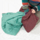 Coalatree Emerald Lake Puffy Kachula Blanket, Green, 50 x 72 flat EMERALD-LAKE-GREEN-PUFFY-KACHULA