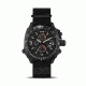 Cobra 44mm Black Titanium Case, Black Dial, Nylon Black Band