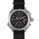 Cobra 44mm Silver Titanium Case, Black Dial, Nylon Black