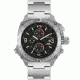 Cobra 44mm Silver Titanium Case, Black Dial, Titanium Band