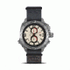 Cobra 44mm Silver Titanium Case, Tan Dial, Grey Nylon Band