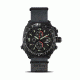 Cobra 47.5mm Black Titanium Case, Black Dial, Grey Nylon Band