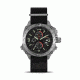 Cobra 47.5mm Silver Titanium Case, Black Dial, Black Nylon Strap Band
