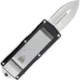 CobraTec Knives Money Clip OTF Automatic Folding Knives, 1.75in, D2 Steel, Plain Blade, Black Handle, BLKMCOTF