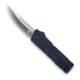 CobraTec Knives Lightweight OTF Automatic Folding Knives, 3.25in, D2 Steel, Drop Non-Serrated, Nypd Blue Handle, NYCTLWDNS