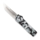 CobraTec Knives Lightweight OTF Automatic Folding Knives, 3.25in, D2 Steel, Tanto, Aluminum Alloy, Winter Digi Camo Handle, WDCCTLETNS