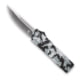 CobraTec Knives Lightweight OTF Automatic Folding Knives, 3.25in, D2 Steel, Drop Point, Winter Digi Camo Handle, WDCCTLWDNS