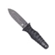 CobraTec Knives Claymore Single Blade Fixed Blade Knife, 4 in, 14C28N Black Stonewashed Blade, Dagger Blade, G-10, Black, CTCLMDAGFEBSW