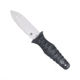 CobraTec Knives Claymore Single Blade Fixed Blade Knife, Satin Stonewash, 4 in, 14C28N, Dagger Blade, G-10, Black, CTCLMDAGFESSW