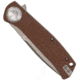 CobraTec Knives EDC Scout Button Lock Automatic Folding Knife, 3.125 in, VG10, Drop Point, Grivory, Mocha, CTSCTGRVMCHBL