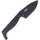CobraTec Knives Kingpin S Fixed Blade Knife, 3.25 in, D2 Steel, Drop Point, G-10, Black Handle, CTKPSBLK