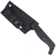 CobraTec Knives Kingpin S Fixed Blade Knife, 3.25 in, D2 Steel, Drop Point, G-10, Black Handle, CTKPSBLK