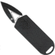 CobraTec Knives ASP OTF Automatic Folding Knife, 1.94 in, D2 Steel, Plain Dagger Blade, Black Aluminum Handle, CTASPBLK