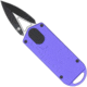 CobraTec Knives ASP 1.94 OTF Dagger Plain D2 Steel Blade, 3.31 Purple Aluminum Handle, CTASPPUR