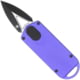 CobraTec Knives ASP OTF Automatic Folding Knife, 1.94in, Plain D2 Steel, Dagger Blade, Purple Aluminum Handle, CTASPPUR