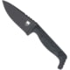 CobraTec Knives Kingpin Fixed Blade Knives, 4in, D2, Drop Point Blade, Black, CTKPBLK