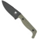 CobraTec Knives Kingpin Fixed Blade Knives, 4in, D2, Drop Point Blade, Od Green, CTKPODG