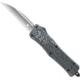 CobraTec Knives CTK-1 Medium OTF Knifes, 3in, D2 Steel, Wharncliffe Plain Blade, Carbon Fiber Aluminum Handle, MCFCTK1MWNS
