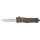 Cobratec Knives CTK-1 Cerakote Desert Sand Distressed Knife, 3 in, Carbon Steel, Tanto, Desert Sand, MDSDCTK1MTS