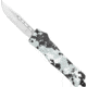 CobraTec Knives CTK-1 Medium OTF Automatic Folding Knife, 3in, D2 Steel, Drop Not Serrated, Winter Digi Camo, MWDCCTK1MDNS