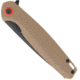 Cobratec Knives Cobratec Rath 3.5 Folder Brown D2 Black Blade
