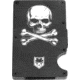 CobraTec Knives RFID Jolly Roger Aluminum Wallet, Black, RFIDJR