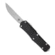 Open Box, Dealer Demo, CobraTec Knives Small FS-X Gen II OTF Knife, 2.75in, Stonewashed D2 Steel Blade, Drop Non-Serrated Blade, Black Handle, SBLKFS-XGEN2DNS