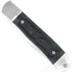CobraTec Knives Trapper Hidden Release Folding Knive, 3.125in, Satin D2, Black Handle, CTTHRBLK