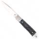 CobraTec Knives Trapper Hidden Release Folding Knive, 3.125in, Satin D2, Black Handle, CTTHRBLK