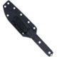CobraTec Knives CTOWBLKDNS Outdoor Warrior 4.50 Fixed Drop Point Plain Stonewas