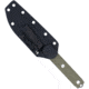 CobraTec Knives CTOWODGDNS Outdoor Warrior 4.50 Fixed Drop Point Plain Stonewas