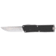 CobraTec Knives Paragon OTF Knife, VG-10 Stainless Steel, Plain, Black Handle, CTPRNEDGBLK