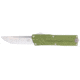 CobraTec Knives Paragon OTF Knife, VG-10 Stainless Steel, Plain, OD Green Handle, CTPRNEDGODG