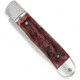 CobraTec Knives CTTHRRED Trapper Hidden Release 3.12 OTF Drop Point Plain Satin