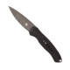 CobraTec Knives Diablo Side Button Auto Folding Knive, 3.5in, D2 Stonewash Steel, Drop Blade, Black, BLKDIABLOAUTO