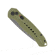 CobraTec Knives Diablo Side Button Auto Folding Knive, 3.5in, D2 Stonewash Steel, Drop Blade, Od Green, ODGDIABLOAUTO