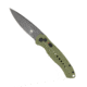 CobraTec Knives Diablo Side Button Auto Folding Knive, 3.5in, D2 Stonewash Steel, Drop Blade, Od Green, ODGDIABLOAUTO