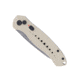 CobraTec Knives Diablo Side Button Auto Folding Knive, 3.5in, D2 Stonewash Steel, Drop Blade, Tan, TANDIABLOAUTO