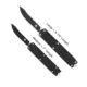 CobraTec Knives Dominator OTF Knife, 2.75in, Medium, D2 Steel, Black, MCTDOMBLK
