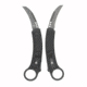 CobraTec Knives Karambit OTF Knife, 2.75in, D2 Stonewash Steel, Left Hand, Black, CTBK-LH