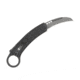 CobraTec Knives Karambit OTF Knife, 2.75in, D2 Stonewash Steel, Left Hand, Black, CTBK-LH