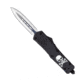 CobraTec Knives FS-3 Large OTF Automatic Folding Knife, 3.5in, D2 Steel, Dagger Non-Serrated Blade, Cerakote/Jolly Roger Handle, LJRFS-3DAGNS