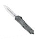 CobraTec Knives FS-3 Large OTF Automatic Folding Knife, 3.5in, D2 Steel, Dagger Non-Serrated Blade, Stonewash Handle, LSWFS-3DAGNS